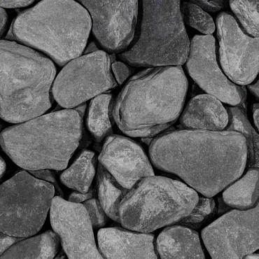 Black Slate Tumbled 30-80mm mini bigbag a 500kg