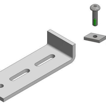 Aslon tegelstop incl 2 bouten en moeren