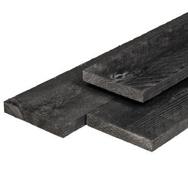 Vuren steigerhout KD 18% gedroogd 2,9x19x400cm zwart