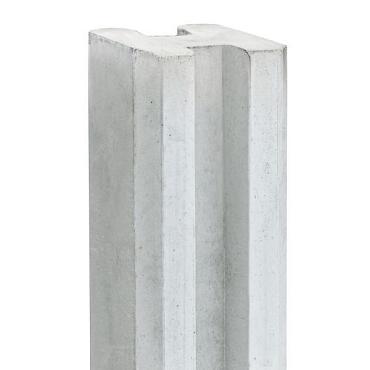 Beton eindpaal Reest sleufpaal 11,5x11,5x316cm wit/grijs