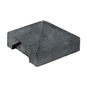 Beton afdekpet pyramide 14x14x5cm hoekmodel antraciet