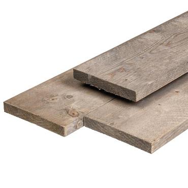 Vuren steigerhout KD 18% gedroogd 2,9x19x400cm zilvergrijs