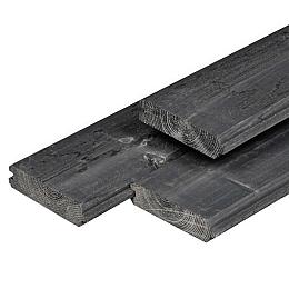 Blokhutprofiel gesch. zweeds vuren kd 18% zwart geimp. dompel methode 2,8x300x12,1