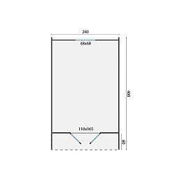 Pod camping / office single (enkele ruimte) 400x240x230cm