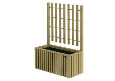 Trellis bloembak Elan 130 Excellent 89x42x42cm hoogte 130 cm groen geïmpregneerd