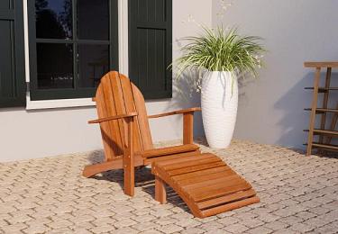 Voetenbank Relax 57x55x31cm hardhout