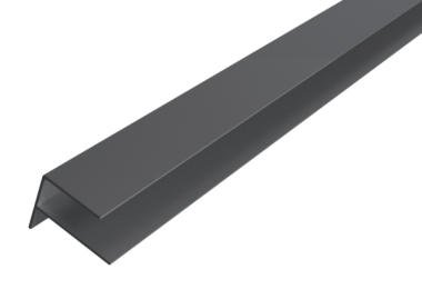 WEO35-60 Alu F-profiel Dark Grey 6,5x8x300cm