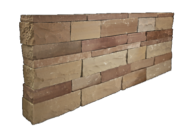 Stapelblok toscana 30-55x20x15cm bruin-beige