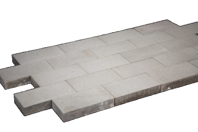 Tuintegel 15x30x5cm grijs mini facet 22,22st/m²