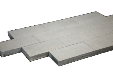 Tuintegel 20x40x5cm grijs mini facet 12,5st/m²