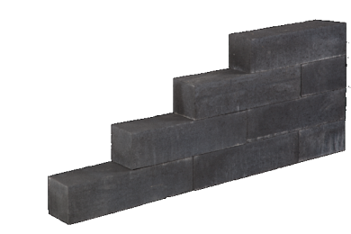 Linea block kp 15x15x60cm black