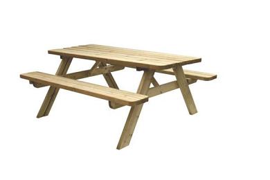 Picknicktafel Easy 4,2cm dik bladmaat 180x70cm