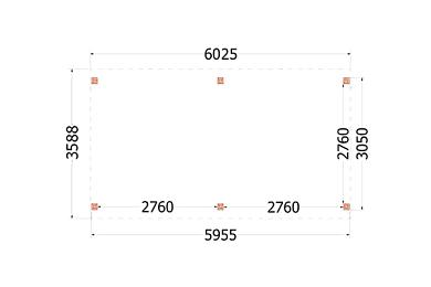 Kapschuur de Stee 600x360x335cm (bxdxh)