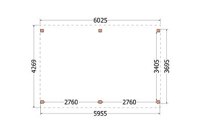 Kapschuur de Stee 600x425x335cm (bxdxh)