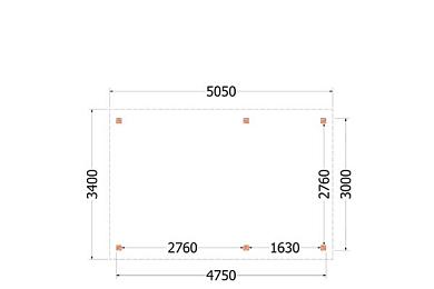 Kapschuur de Deel 505x340x300cm (bxdxh)