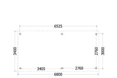 Kapschuur de Deel 680x340x300cm (bxdxh)