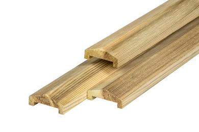 Afdeklat solide piramide 180cm (3-planks) geschaafd