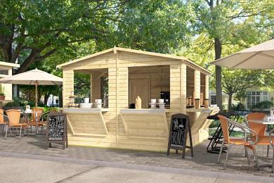 Kiosk Moose 300x300cm incl. vloer