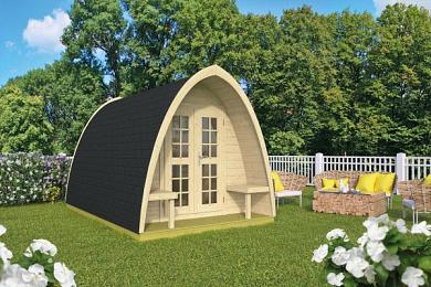 Pod camping / office single (enkele ruimte) 400x240x230cm