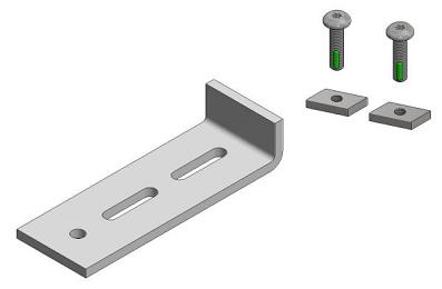 Aslon tegelstop incl 2 bouten en moeren