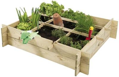 Minigarden grenen 20x90x90cm (hxbxd) groen geïmpregneerd