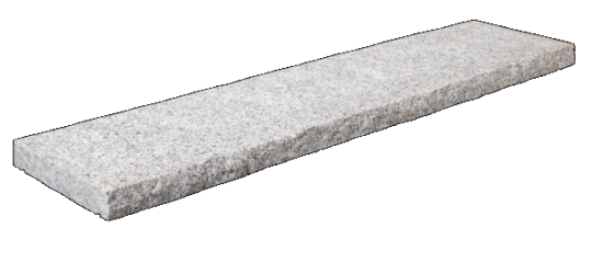 Afdekplaat 100x25x4cm G603 grijs rockface