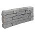 Stapelblok luserna grigio var lengte x8-12x18-25cm