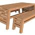 Tuinset Riva Excellent 2 x bank en 1 x tafel onbehandeld