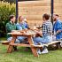 Picknicktafel Economy 160x150x75cm hardhout