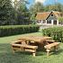 Picknicktafel Vierkant 230x230x70cm vuren