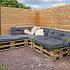 Tuinscherm Rhombus Klagenfurt 180x180cm recht douglas 30pl