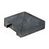 Beton afdekpet pyramide 14x14x5cm tussenmodel antraciet