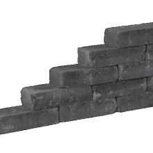 Pilestone line 40x15x10cm coal