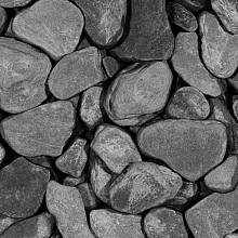 Black Slate Tumbled 30-80mm 20kg