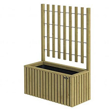 Trellis bloembak Elan 130 Excellent 89x42x42cm hoogte 130 cm groen geïmpregneerd