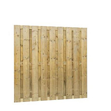 Jumboscherm geschaafd vuren 20-planks 180x180cm recht