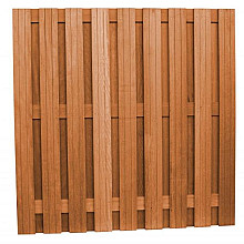 Hardhouten geschaafd plankenscherm 20-planks recht verticaal 180x180cm