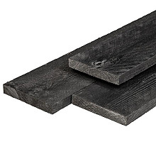 Vuren steigerhout KD 18% gedroogd 2,9x18x500cm zwart