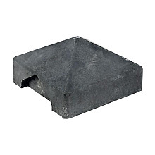 Beton afdekpet pyramide 14x14x5cm eindmodel antraciet