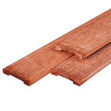 Afdeklat piramide 183cm (3-planks) hardhout voor recht en toogscherm