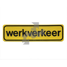 Magneetstrook werkverkeer 40x11cm