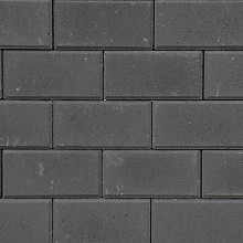 BSS halve 10,5x10,5x8cm zwart met deklaag 88st/m²